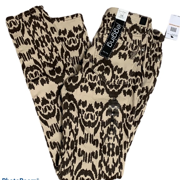 Jessica Simpson Ikat Print Kiss Me Jeggings Ladies Sz 28 - Picture 3 of 5